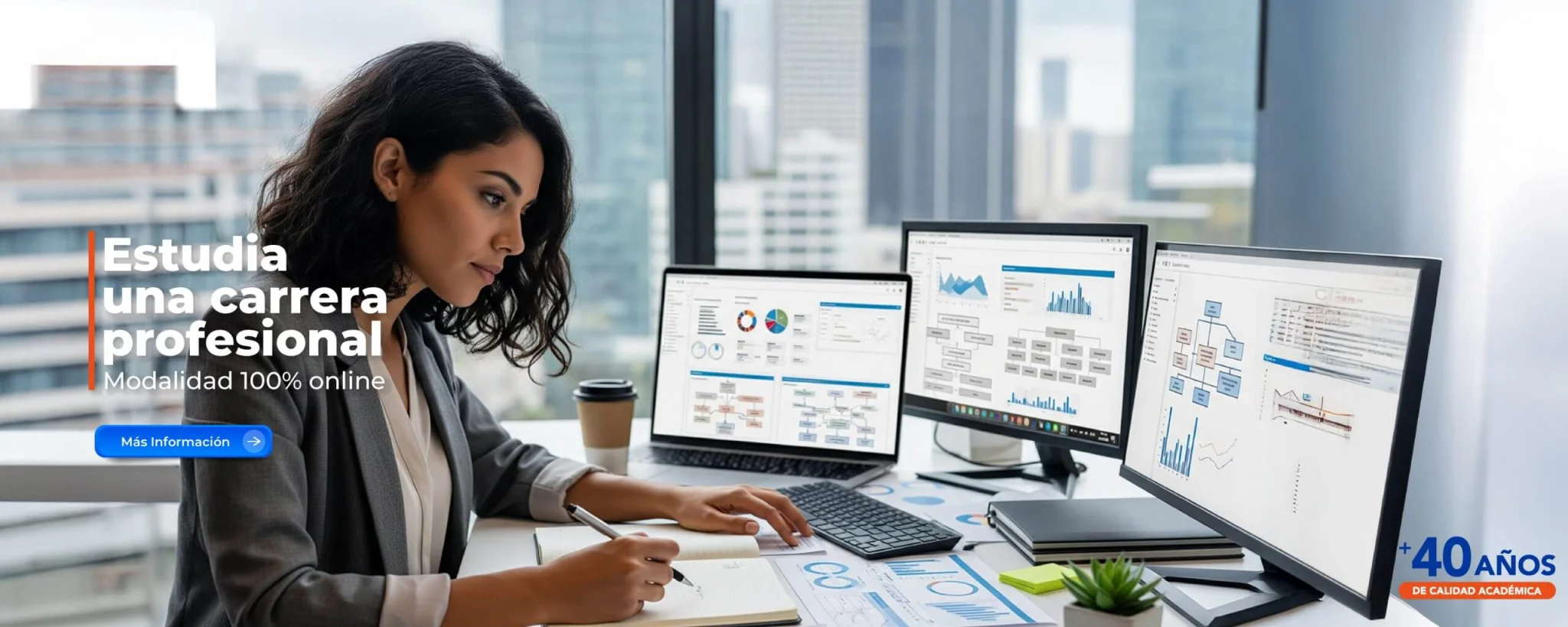 Estudia una carrera profesional modalidad 100% online